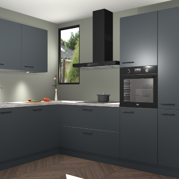 Onyxgrijze keuken Buenos Aires 101663