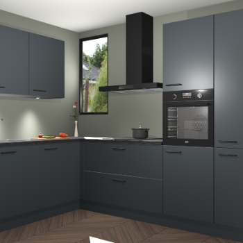Onyxgrijze keuken Buenos Aires 101675