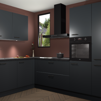 Onyxgrijze keuken Buenos Aires 101676