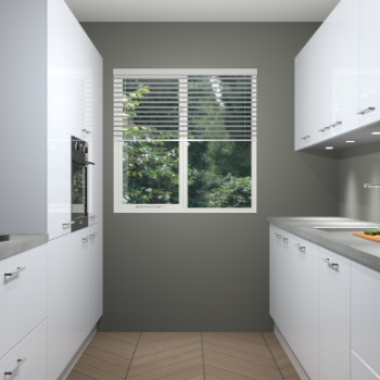 Sneeuwwitte hoogglans keuken Siena 100108