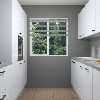 Sneeuwwitte hoogglans keuken Siena 100111