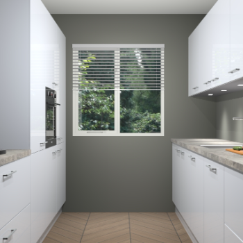 Sneeuwwitte hoogglans keuken Siena 100138