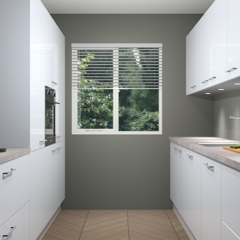 Sneeuwwitte hoogglans keuken Siena 100160