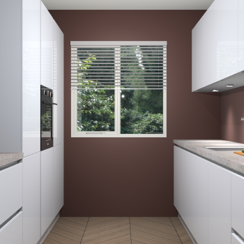 Sneeuwwitte hoogglans greeploze keuken Siena 100162