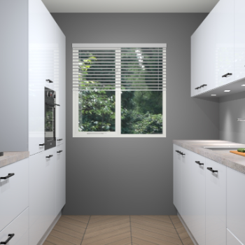 Sneeuwwitte hoogglans keuken Siena 100163