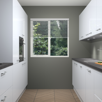 Sneeuwwitte hoogglans keuken Siena 100179