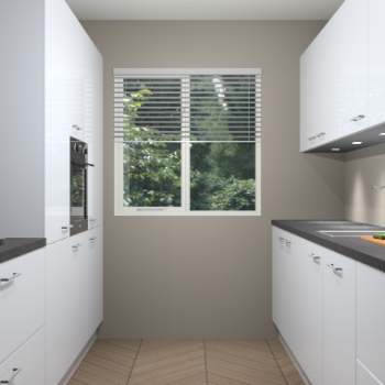 Sneeuwwitte hoogglans keuken Siena 100180