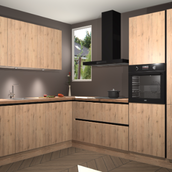 Madera Natuur greeploze keuken Buenos Aires 101915