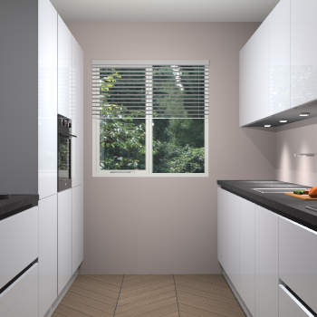 Sneeuwwitte hoogglans greeploze keuken Siena 100204