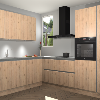 Madera Natuur greeploze keuken Buenos Aires 101922