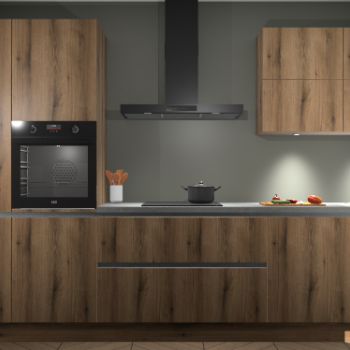 Golden Eiken greeploze keuken Parijs 99255