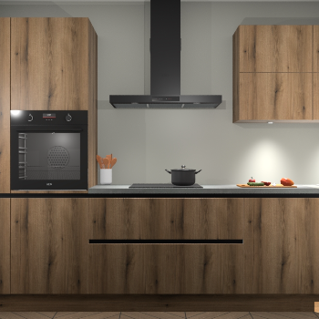 Golden Eiken greeploze keuken Parijs 99258