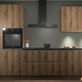 Golden Eiken greeploze keuken Parijs 99297