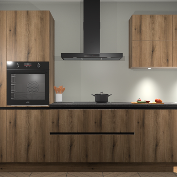 Golden Eiken greeploze keuken Parijs 99302