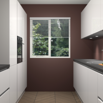 Zijdegrijze hoogglans greeploze keuken Siena 100233