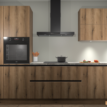 Golden Eiken greeploze keuken Parijs 99339