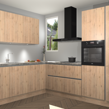 Madera Natuur greeploze keuken Buenos Aires 101937