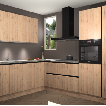 Madera Natuur greeploze keuken Buenos Aires 101940