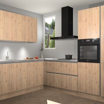 Madera Natuur greeploze keuken Buenos Aires 101946