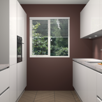 Zijdegrijze hoogglans greeploze keuken Siena 100276