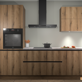 Golden Eiken greeploze keuken Parijs 99351