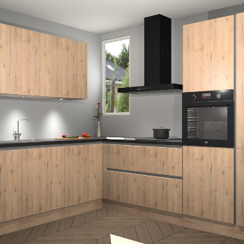 Madera Natuur greeploze keuken Buenos Aires 101953