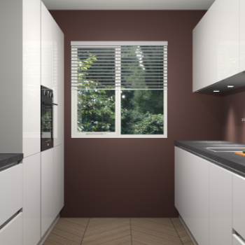 Zijdegrijze hoogglans greeploze keuken Siena 100282