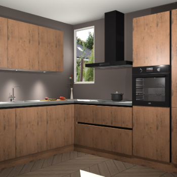 Astoria Eiken greeploze keuken Buenos Aires 101975