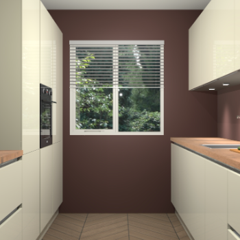 Magnolia hoogglans greeploze keuken Siena 100307