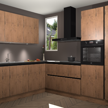 Astoria Eiken greeploze keuken Buenos Aires 101997