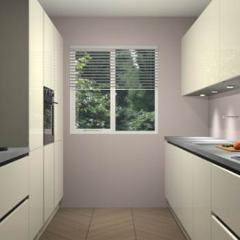 Magnolia hoogglans greeploze keuken Siena 100384