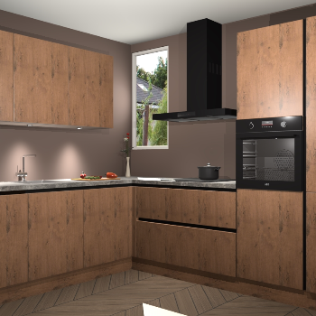 Astoria Eiken greeploze keuken Buenos Aires 12769