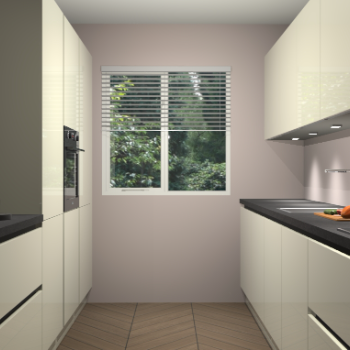 Magnolia hoogglans greeploze keuken Siena 100394