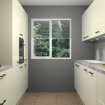 Magnolia hoogglans keuken Siena 100406