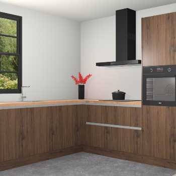 Noten greeploze keuken Porto 102241