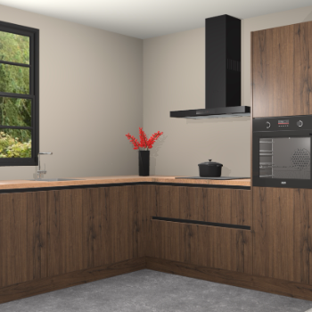 Noten greeploze keuken Porto 102244