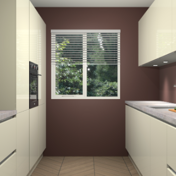 Magnolia hoogglans greeploze keuken Siena 100424