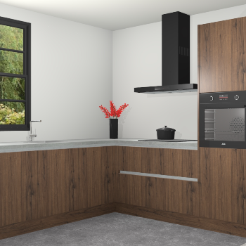 Noten greeploze keuken Porto 102253