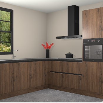 Noten greeploze keuken Porto 102262