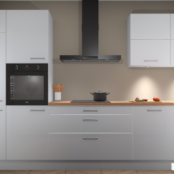 Sneeuwwitte hoogglans keuken Parijs 100361