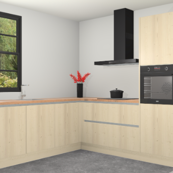 Vuren greeploze keuken Porto 102277