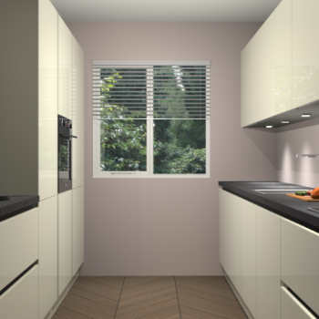 Magnolia hoogglans greeploze keuken Siena 100448