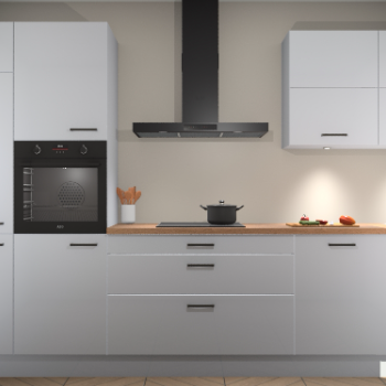 Sneeuwwitte hoogglans keuken Parijs 100365