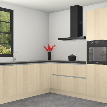 Vuren greeploze keuken Porto 102293