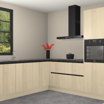 Vuren greeploze keuken Porto 102296