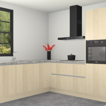 Vuren greeploze keuken Porto 102299