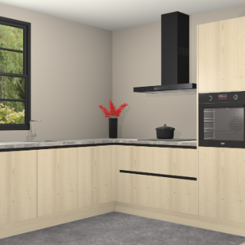 Vuren greeploze keuken Porto 102302