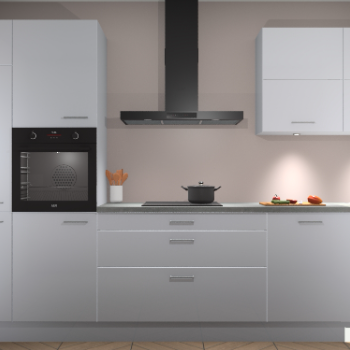 Sneeuwwitte hoogglans keuken Parijs 100399