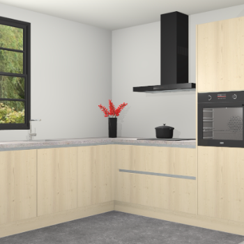 Vuren greeploze keuken Porto 102305