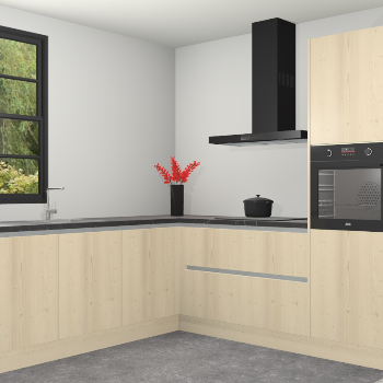 Vuren greeploze keuken Porto 102311